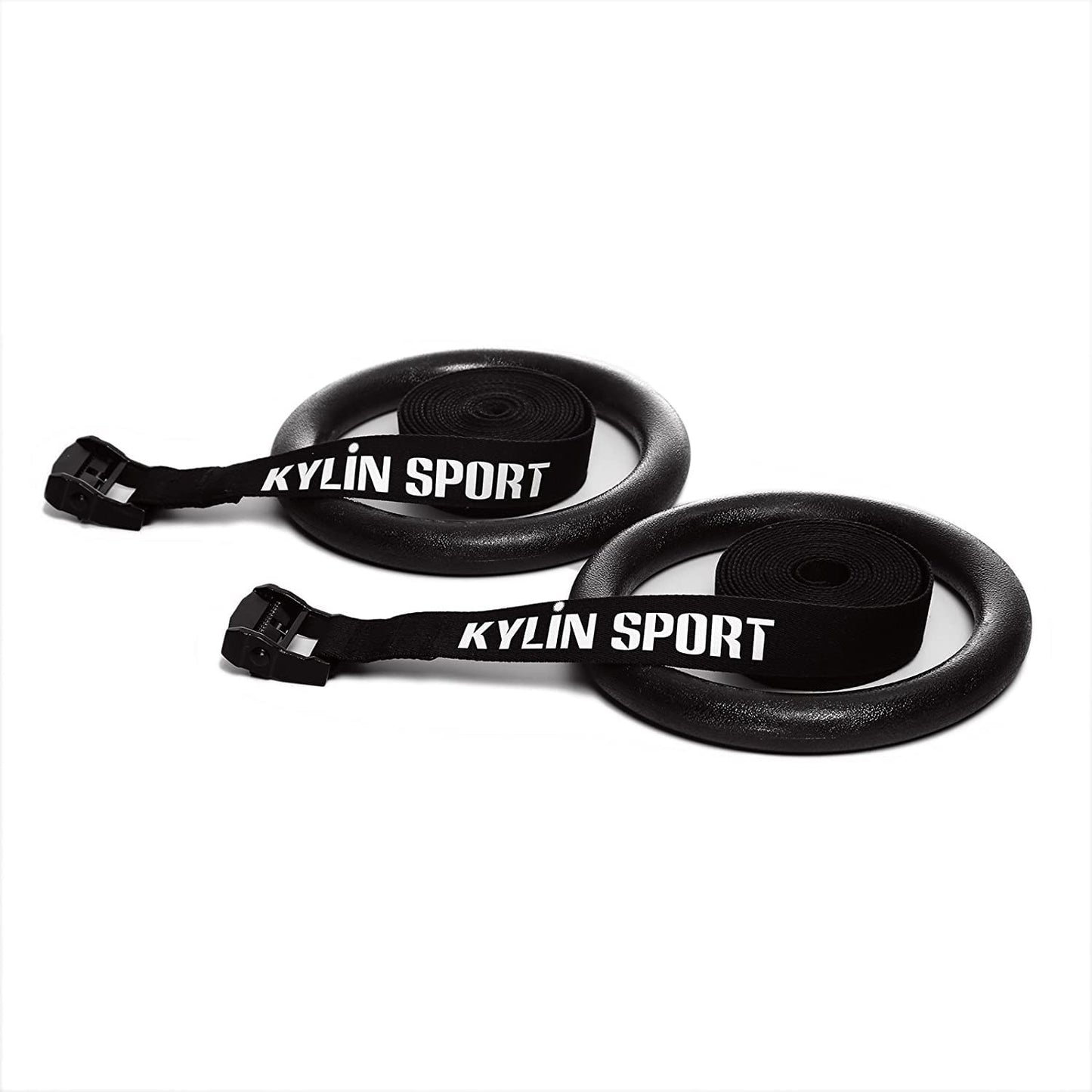 KYLIN SPORT Gymnastic Rings with Adjustable Straps Heavy Duty Exercise Gym Rings for Pull Ups and Dips,Cross-Training Workout,Strength Training, Fitness (ABS)