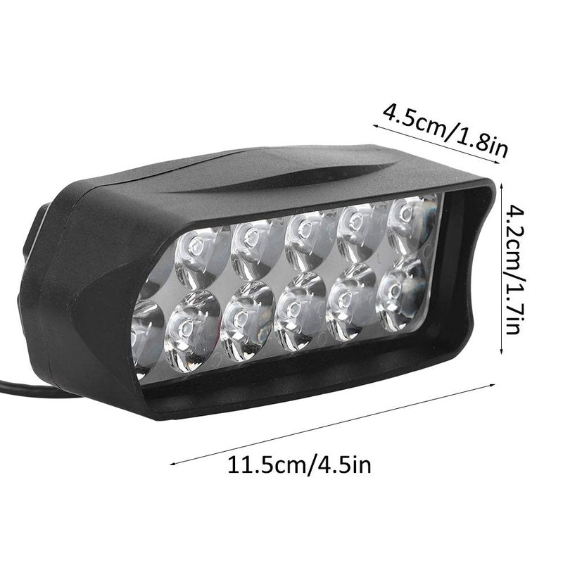 Dilwe Electro Tricycle Conversion LED Light, Universal High Brightness 12V-80V Electric Motorcycle LED Light Headlights for Motorcycle, Electric Bike, Tricycle Lights & Reflectors