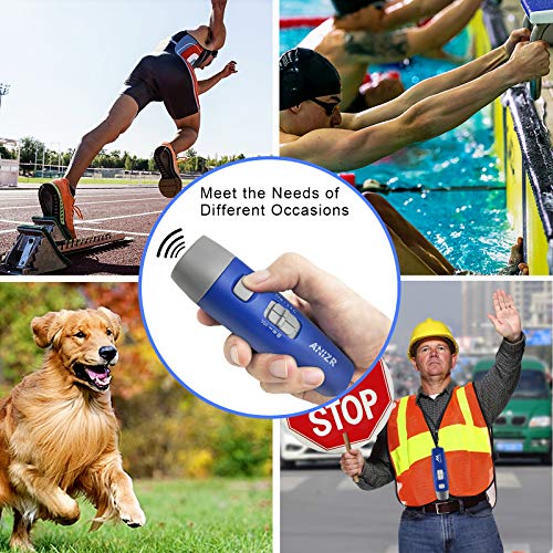 ANIZR Electronic Whistles with Lanyard,Adjustable 3 Tone & 3 High Volume Hand Emergency Whistle Basketball Referee Whistle for Coach,Teacher,Police,Outdoor Camping Boating Hiking(with Battery)