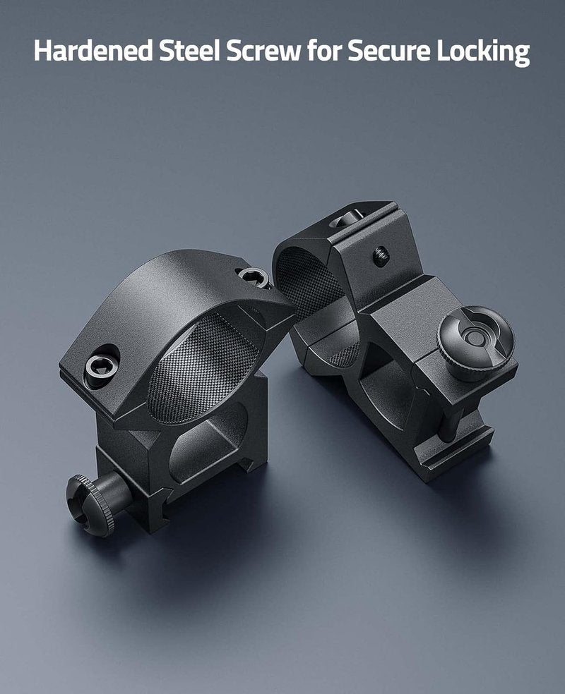 CVLIFE 1 Inch Scope Rings - Durable Scope Mount for Dovetail & Picatinny Rails | 2 Pieces