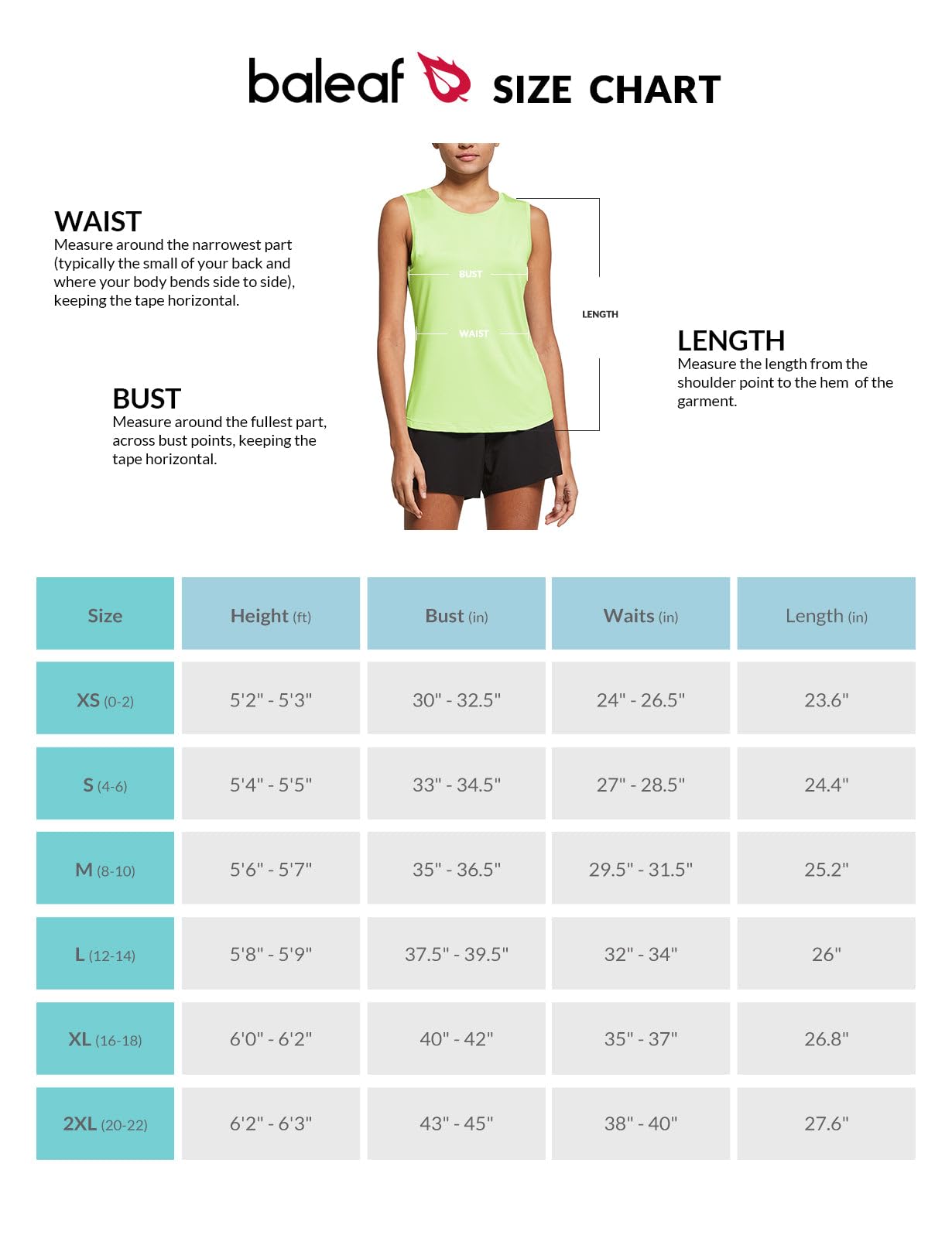 BALEAF Women's Workout Tank Tops Sleeveless Exercise Tennis Running Shirts Activewear Fitness Gym Tops Green L