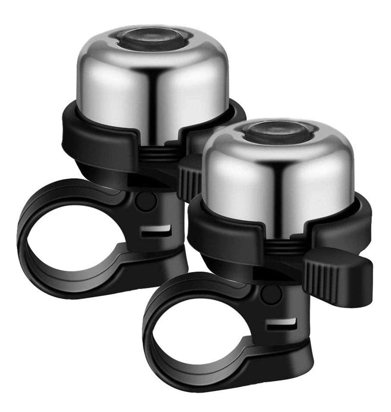 2PCS Bike Bell, Premium Bicycle Bell, Brass Bike Bells for Adults and Kids - Crisp Loud Melodious Sound - Bicycle Bells for Road Bike, Mountain Bike