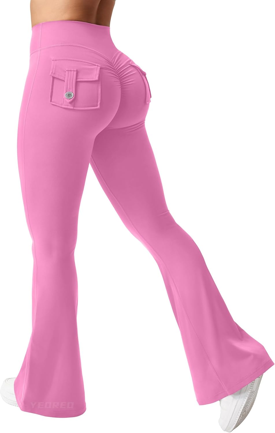 CoreFlex Flare Leggings for Women - Butt Lifting Workout Pants with Pockets | Gym & Yoga