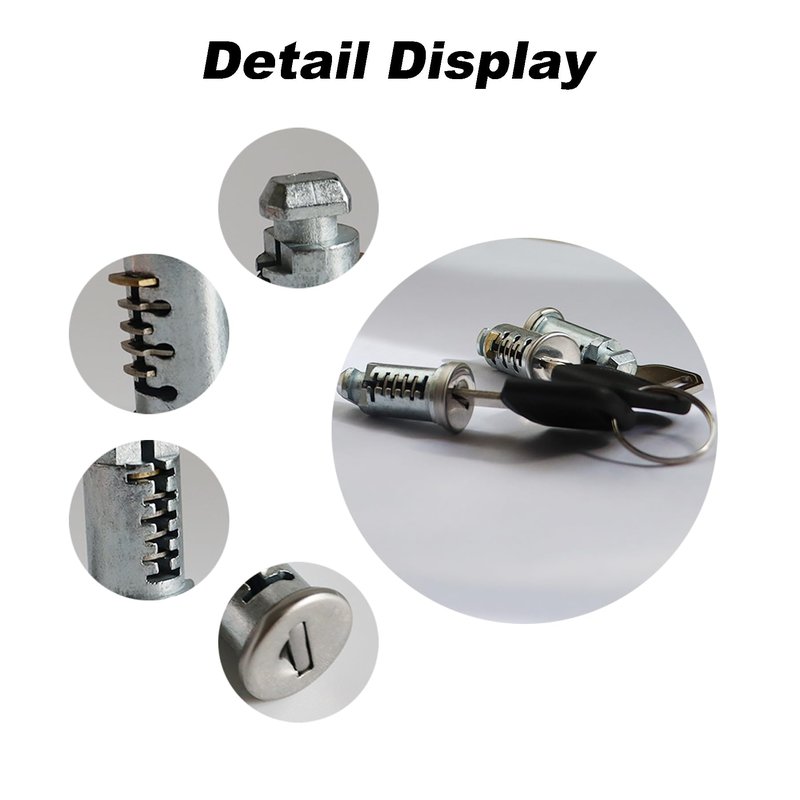 JXSDFP 4 Pack Lock Cores Compatible with Thule Roof Racks Components, Includes 4 Cores, 2 Keys and A Control Key (4 Pack)