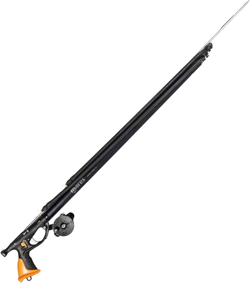 Mares Viper Pro DS Speargun - Pneumatic Spearfishing Gun with Aluminum Barrel & Vertical Spiro Reel