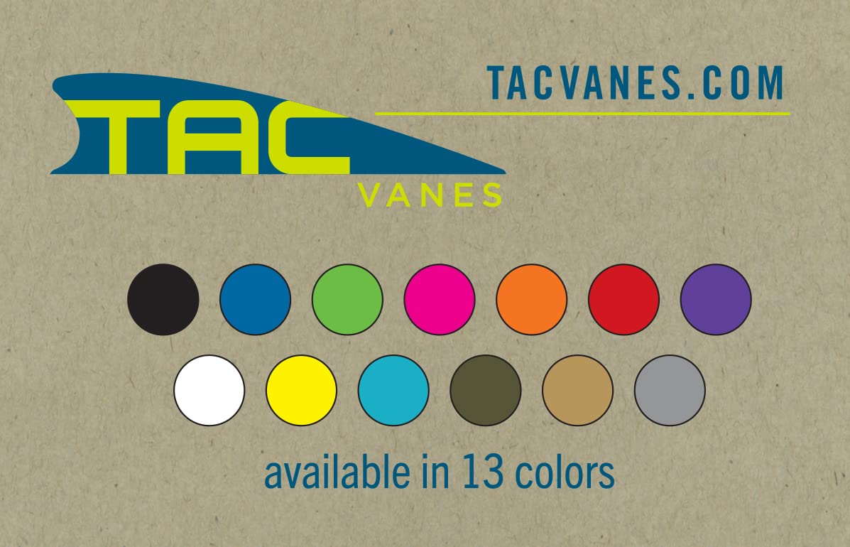 TAC Vanes 2" Summit Vanes, Turquoise Vanes, Pack of 36, Vanes for Archery Bowhunting and Recreational Shooting