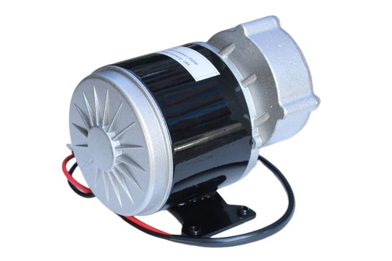 TRKIMAL 12/24 Volt DC 250W/350 Watt Gear Reduction Brushed Electric Motor with 9 Tooth Sprocket for E-Bike Mini Bikes Scooter (24V 350W)