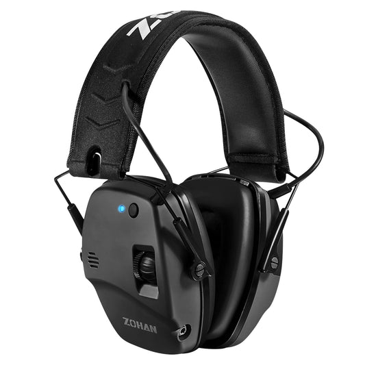 ZOHAN 035 Bluetooth 5.4 Shooting Ear Protection Earmuff, Active Noise Canceling, Hearing Protection with Sound Amplification