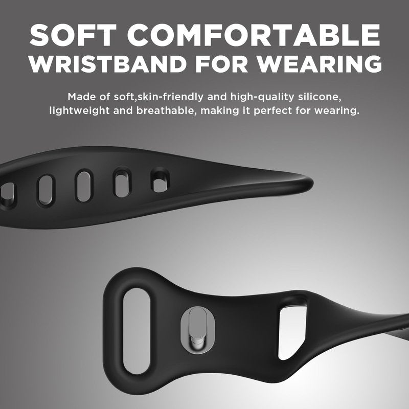 Wacanc Silicone Wristband Compatible with Plaud NotePin Voice Recorder,PC Case with Adjustable Wearable Strap for Plaud NotePin S (2025),Lightweight Replacement Strap Secure Fit Accessories (Black)