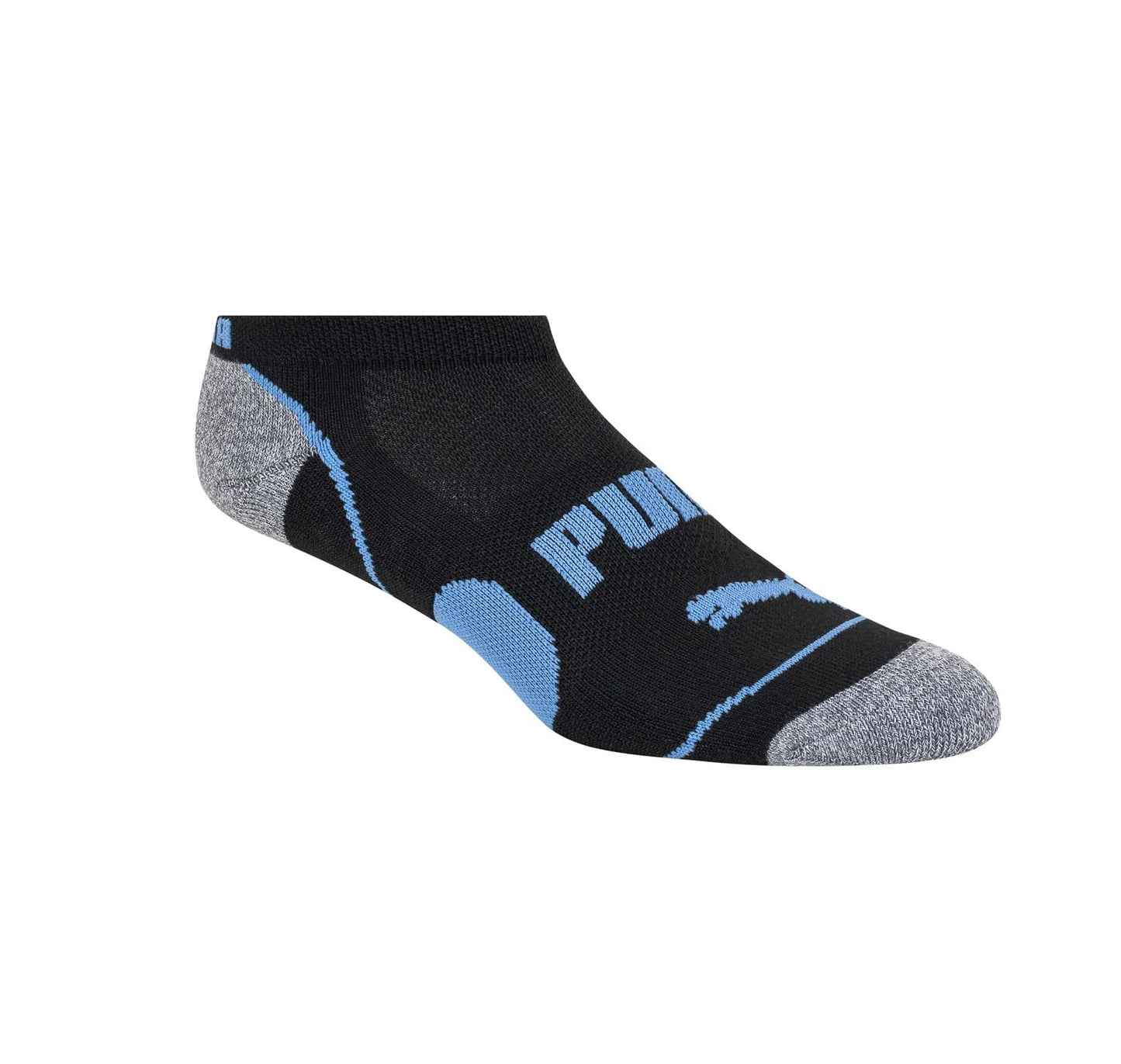 PUMA Women's Sports No-Show Socks, 5-9.5 Shoe Size, Black, 10 Pairs