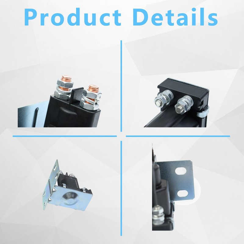 TXRXIZ 14V Golf Cart Solenoid Compatible with EZGO TXT Gas 4 Terminal Solenoid 1994-Up OEM #27153-G01, 27153G01, 612813