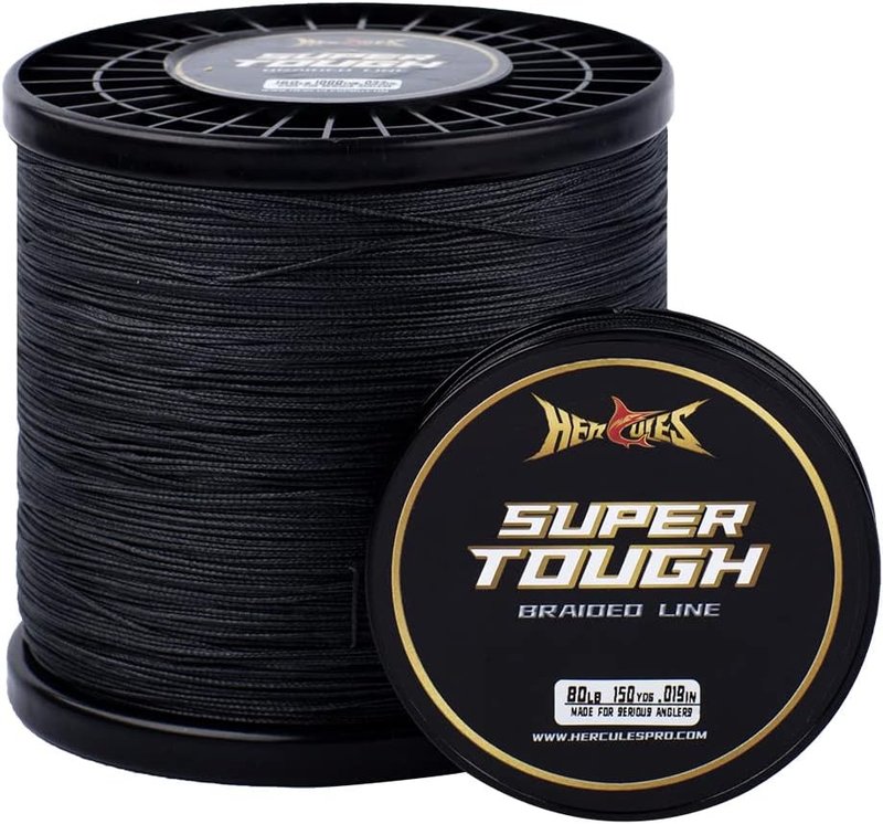 HERCULES Super Tough Braided Fishing Line - 4/8 Strands, 150-1000 Yards for Saltwater Fishing