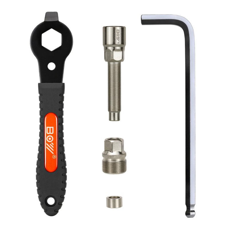 Phidinova Bike Crank Puller Tool Set, Bicycle Square Crank Remover Kit with Allen Wrench Square Taper, Spline, Compatible with ISIS Drive & Octalink Cranks Arm