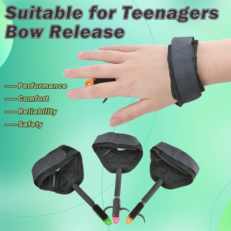 Archery Bow Release Aid - 360° Metal Pliers Jaws for Youth & Kids | Compound Wrist Release