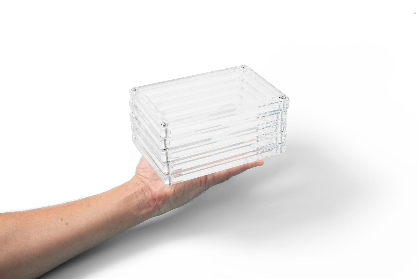 Graded Card Protector - Storage Case for Graded Trading Cards Fits PSA BGS Many More | Screw Down Design for Security and Protection | Heavy Duty Acrylic Display Sleeve Protects Sports Cards Slabs