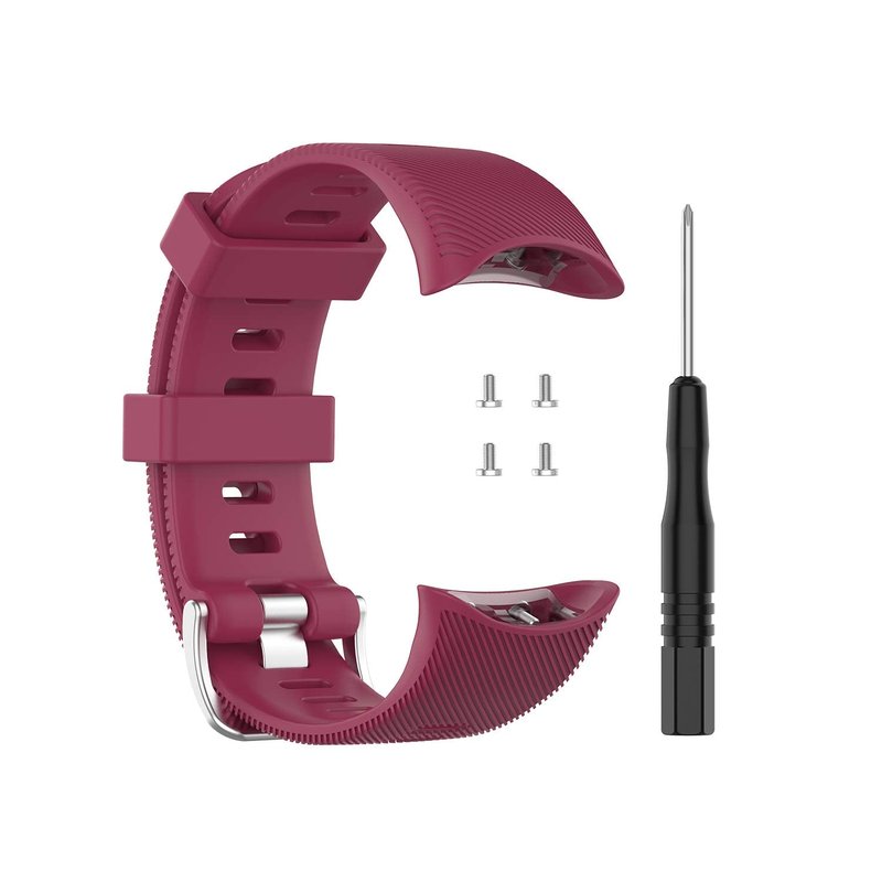 Band for Garmin Forerunner 45 (42mm), Soft Silicone Replacement Watch Band Strap for Garmin Forerunner 45S (39mm) / Swim 2 Smart Watch (No Tracker)