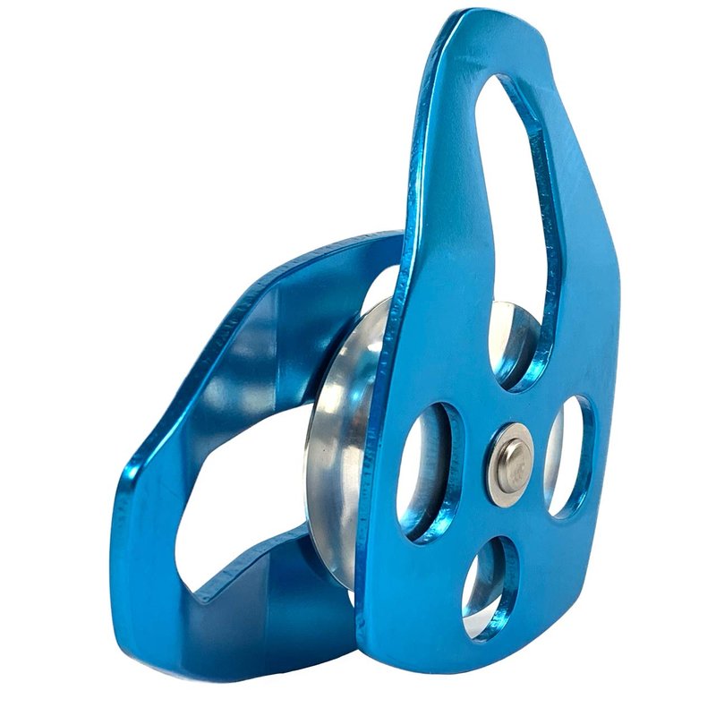 ProClimb 30kN Large Aluminum Rope Swivel Pulley - Single/Double Sheave, CE/UIAA Certified -Aluminum Pulley/Rope Pulley/Climbing Pulley- Aluminum Hardware