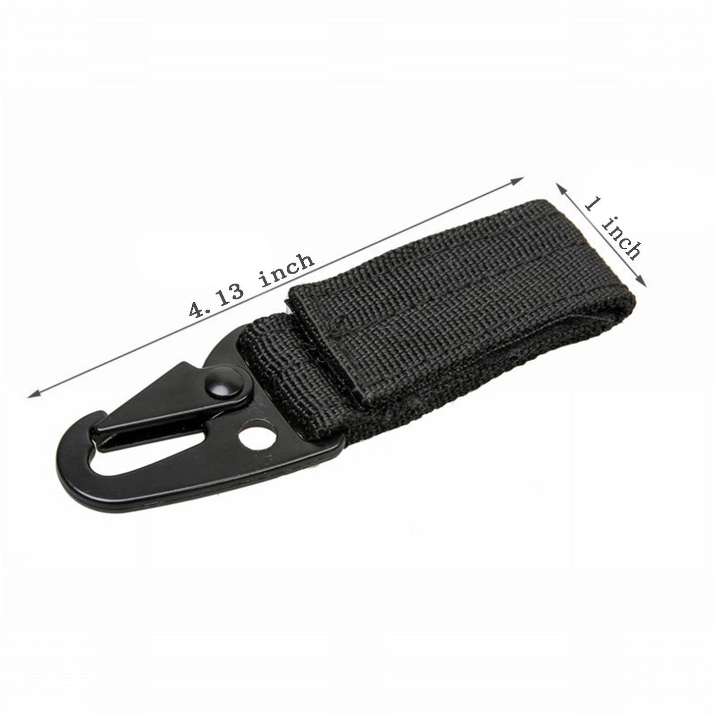 KICPUK Keychain Clips (3-Pack) Outdoor Heavy Duty Grade Key Holder Straps with D-Ring Buckle for Backpack, Belt and Gear Attachment