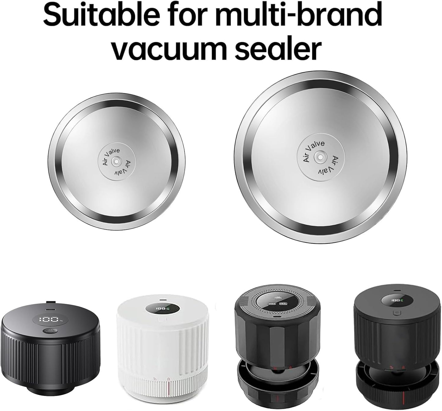 Wide Mouth Canning Lids - 24Pcs Split-Type Metal Mason Jar Lids | Food Grade, Airtight Fit for Ball & Kerr Jars