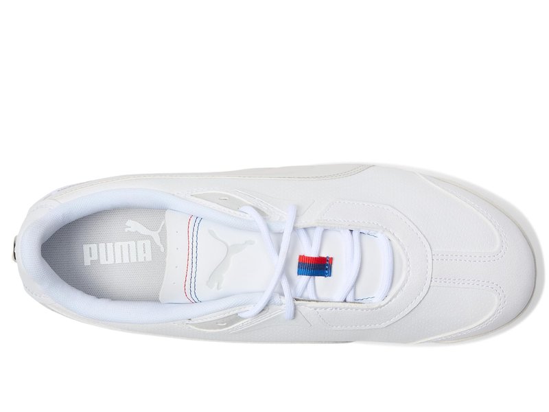 Puma Men's BMW Motorsport Roma Shoes, White-Pop Red AH25, 7