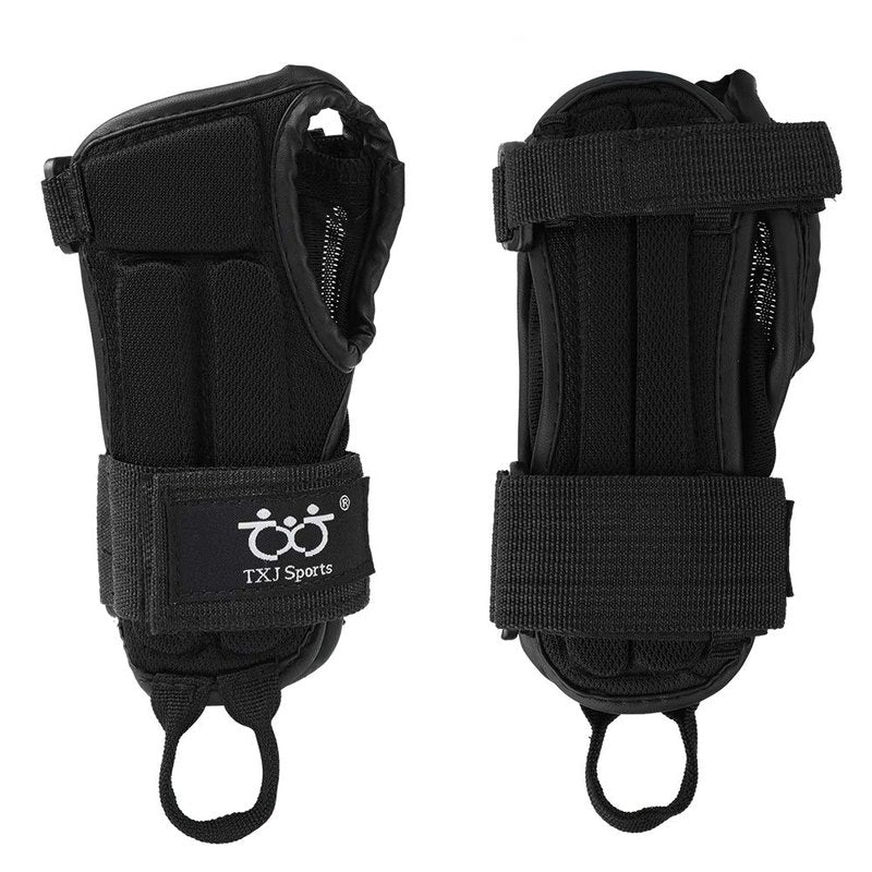 TXJ Sports Wrist Guards Wrist Palms Protective Flexible Wrist Support for Snowboarding, Skating, Rollerblade Unisex Design Fit for Kids/Youth/Adult
