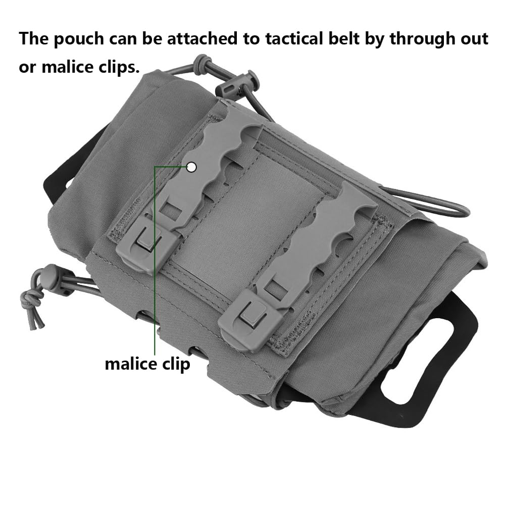 WoSporT Tactical Medical Molle First Aid Pouch Two Piece System Micro Med kit Emergency Hunting Bag(Medium Size)