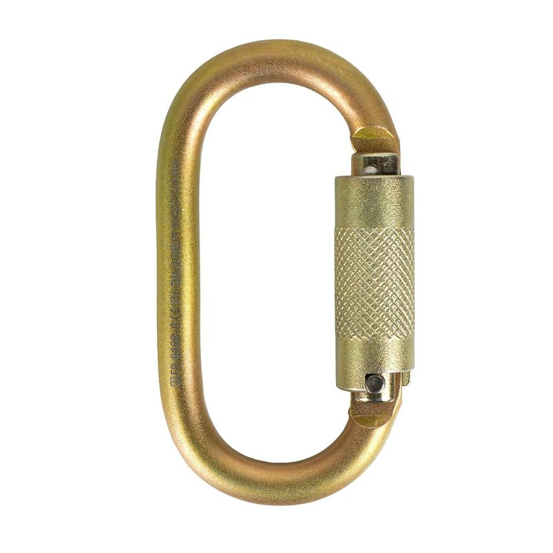 Fusion Climb OVATTI AUTO LOCK Carabiner - Industrial-Grade Steel, Locking Gate, Pin Nose, Oval Shape | Auto-Locking Mechanism for Enhanced Security | CE EN 12275 Certified, For heavy duty, constructio