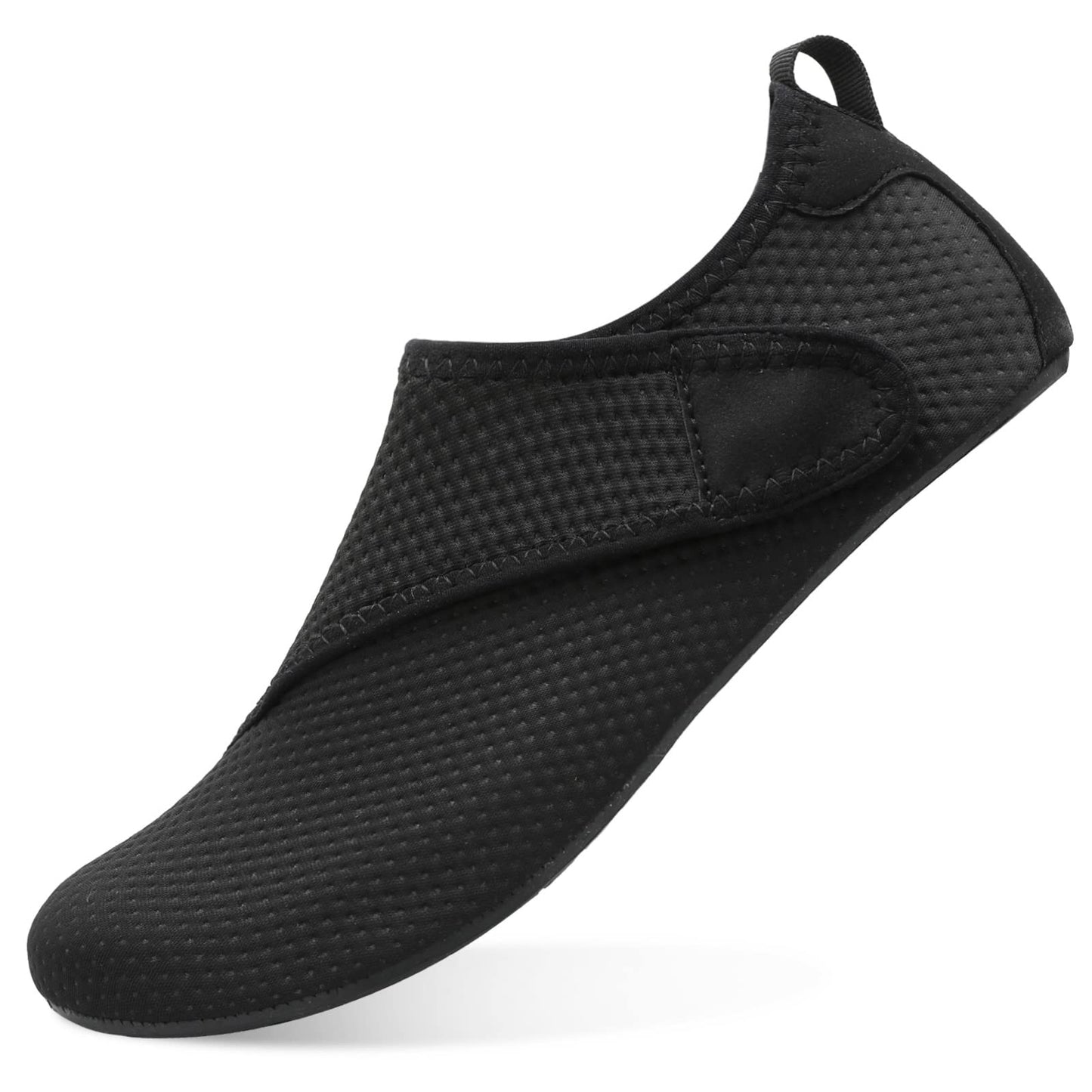 BARERUN Adult Water Shoes for Women and Men Anti-Slip Aqua Beach Socks for Sports Black Size 8.5-9.5 Women/7-7.5 Men