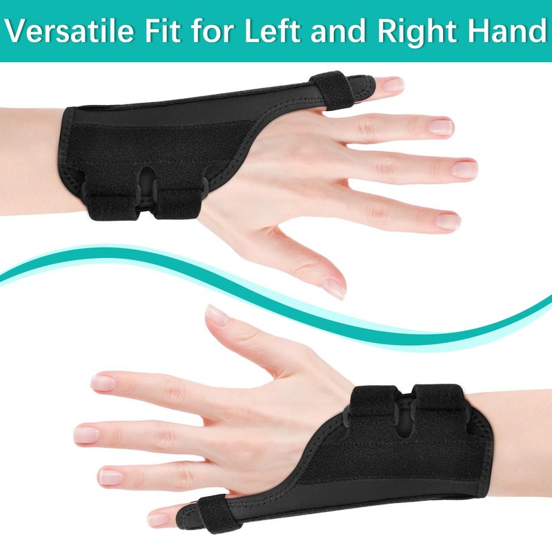 VHOPMORE Pinky Finger Splints, Trigger Finger Splints for Little Finger, Pinky Support Brace for Right & Left Hand, Wrist and Pinky Fracture Finger Stabilizer for Arthritis, Injury, Tendonitis, Broken