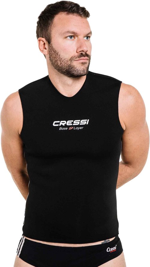 Cressi Core Vest 2.5 mm Man Thermal Oversuits, Black, XL
