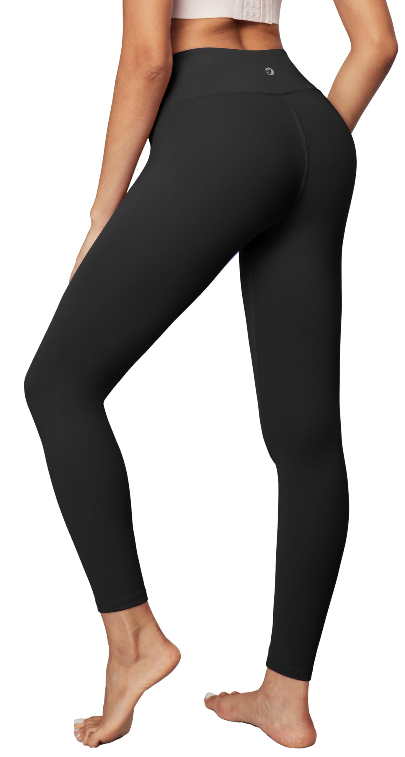 IUGA High Waisted Leggings for Women Running Workout Leggings with Inner Pocket Yoga Pants for Women Black