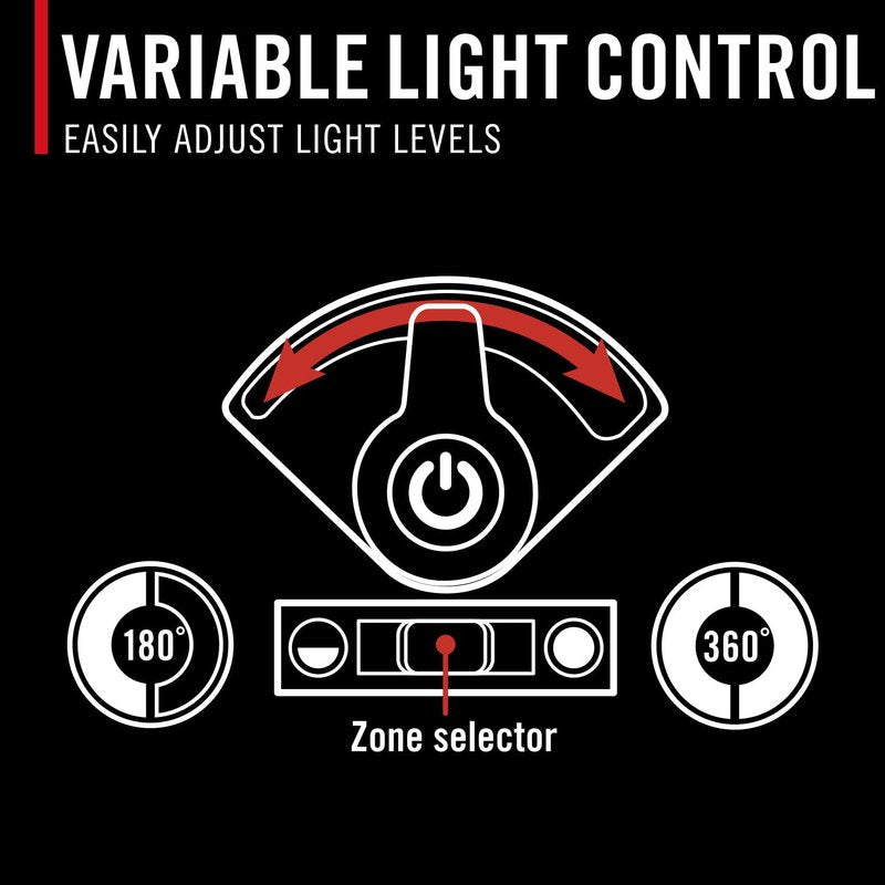 COAST EAL55R Dual Color LED Emergency Light, 3000 Lumen, 10+ Nights of Light, Variable Light Control, Durable for Outdoor & Survival, Black