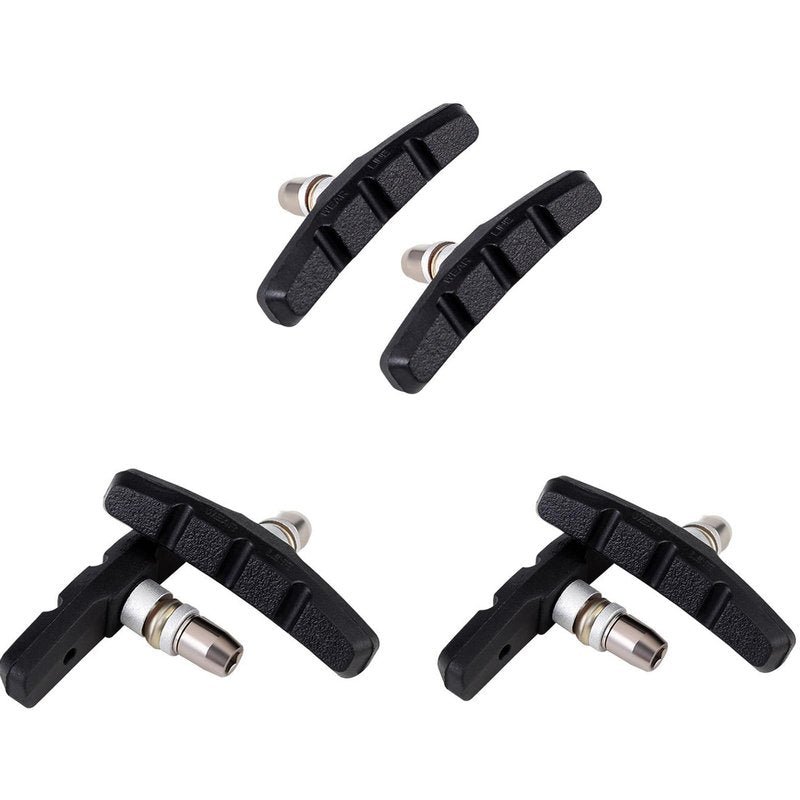 HHTOAR 6PCS Premium Bike Brake Pads, Professional Mountain Bicycle V-Brake Pads, 70mm Universal V Brake Pads,for Cruiser MTB Mountain Bicycle Universal V-Brake Blocks,No Noise No Skid