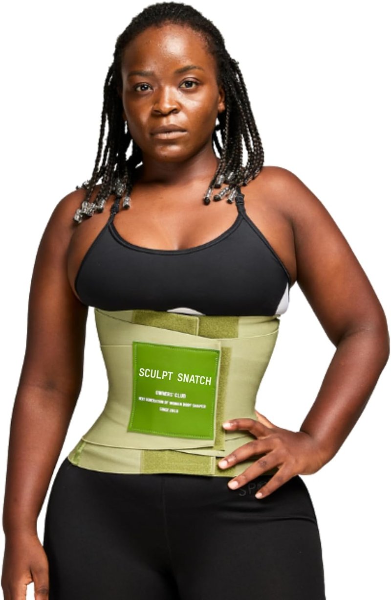 Hourglass Waist Trainer for Women - Adjustable Tummy Control Sweat Band | Effective Workout Waist Trimmer