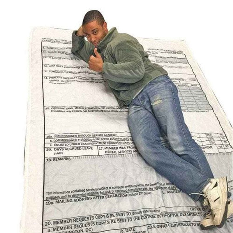 MEDALS OF AMERICA EST. 1976 DD-214 Woobie Blanket Military Poncho Liner
