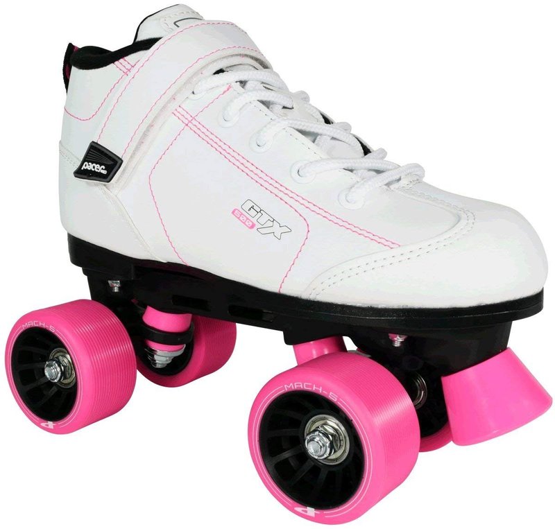Pacer GTX-500 Roller Skates - Newly Revised Model (White, Mens 4/Ladies 5)