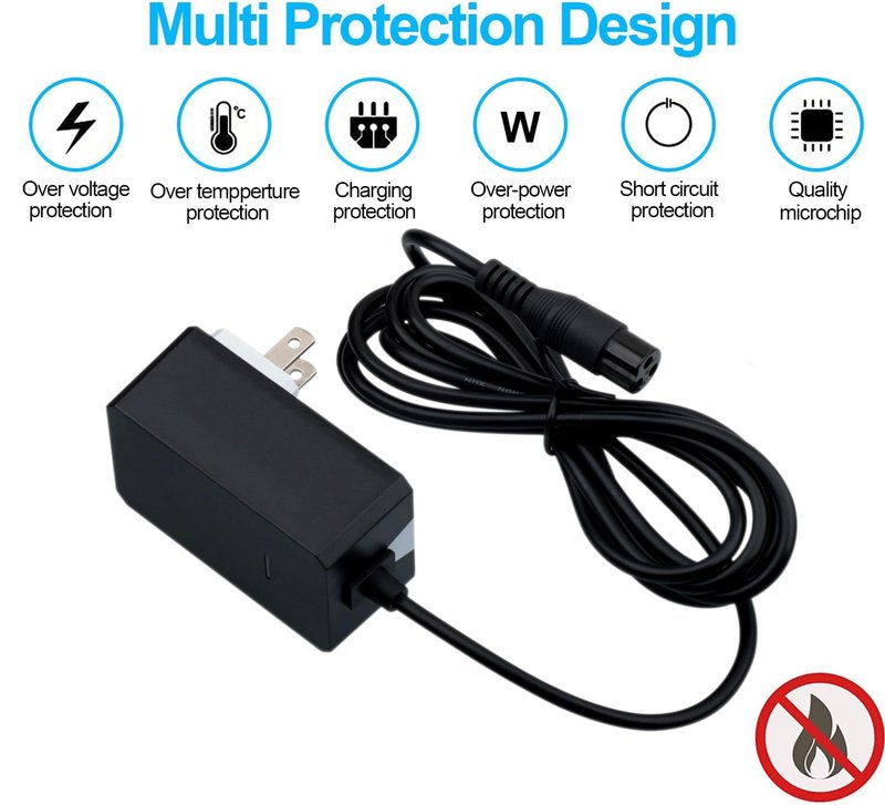 24V Charger for Scooter Razor Trikke E2 Ground Force Drifter Kart Crazy Cart Charger E300 E200 E100 E125 E150 PR200 MX350 Dirt Quad Pocket Mod