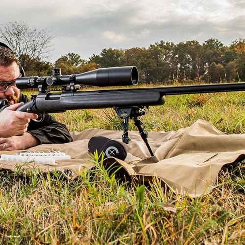 Caldwell XLA Pivot Bipod with Adjustable Notched Legs and Slim Folding Design for Easy Transport, Rifle Stability, and Target Shooting