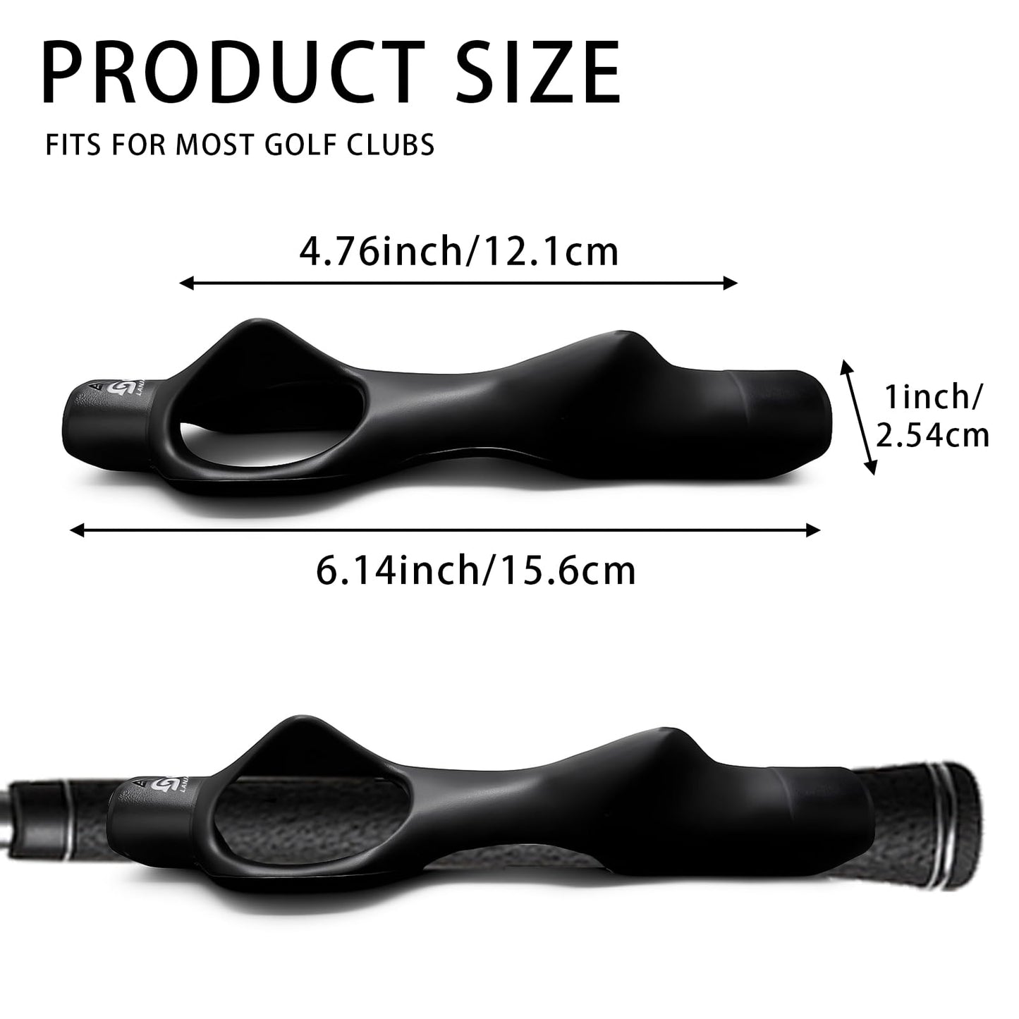Golf Grip Trainer 2 Pack With Swing Correcting Arm Band, Golf Training Aid, Golf Grip Kit,Grip Trainer Golf Club to Help Train Correct Hand Position