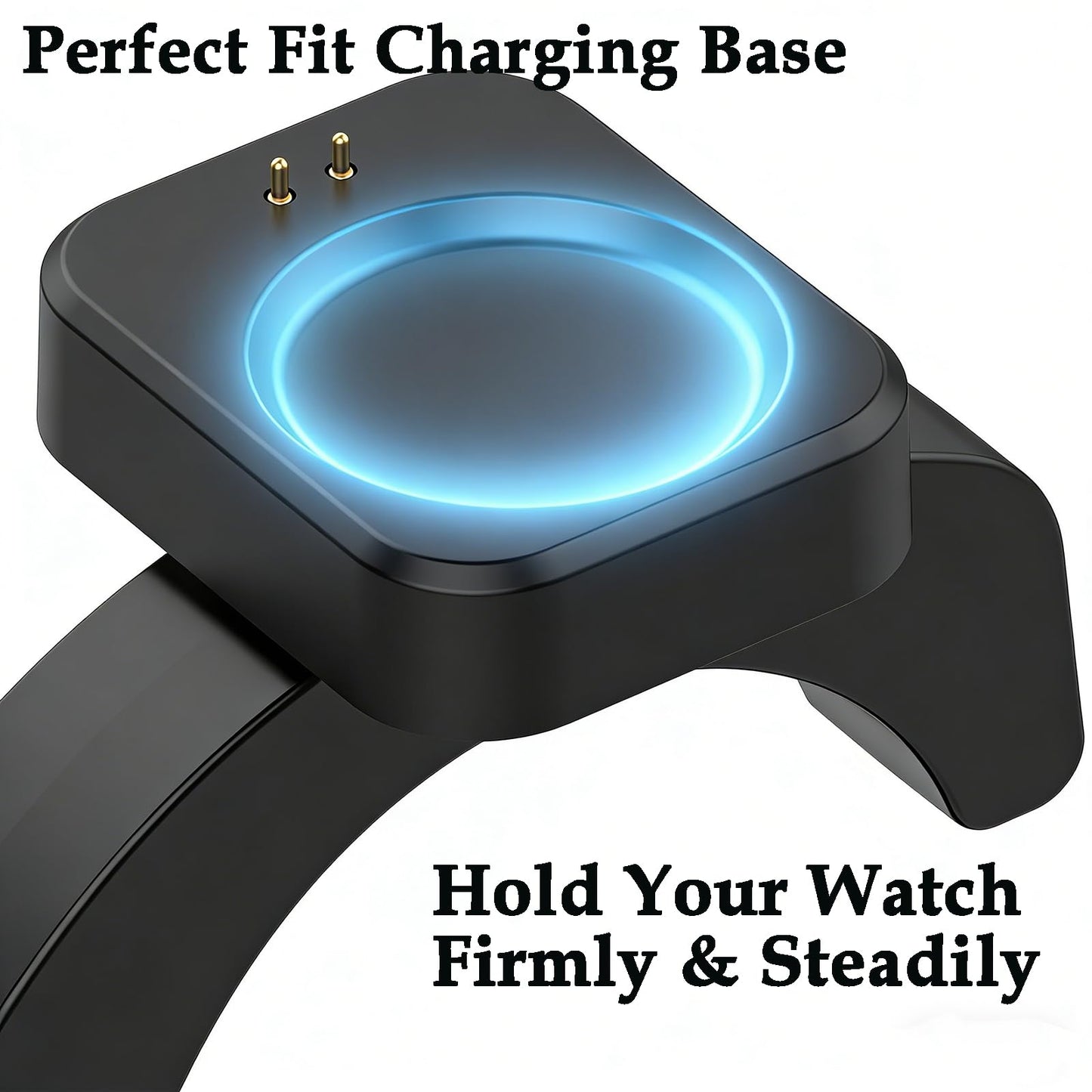 Magnetic Charging Stand for Amazfit Cheetah 2 Ultra/Pro, Active 3 Premium, T-Rex 3/3 Pro/Ultra 2, Active Max, Balance 1/2, Helio Strap with 2 Cables (USB-A & USB-C)