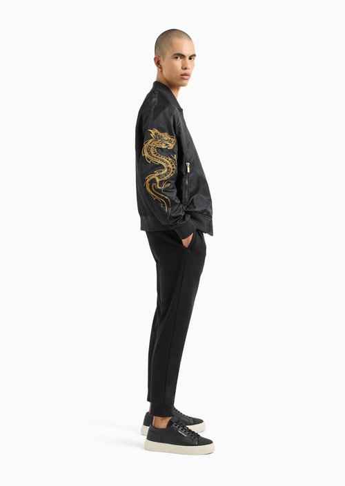 Armani Exchange Limited Edition Lunar New Year Capsule Dragon Joggers, Black, L