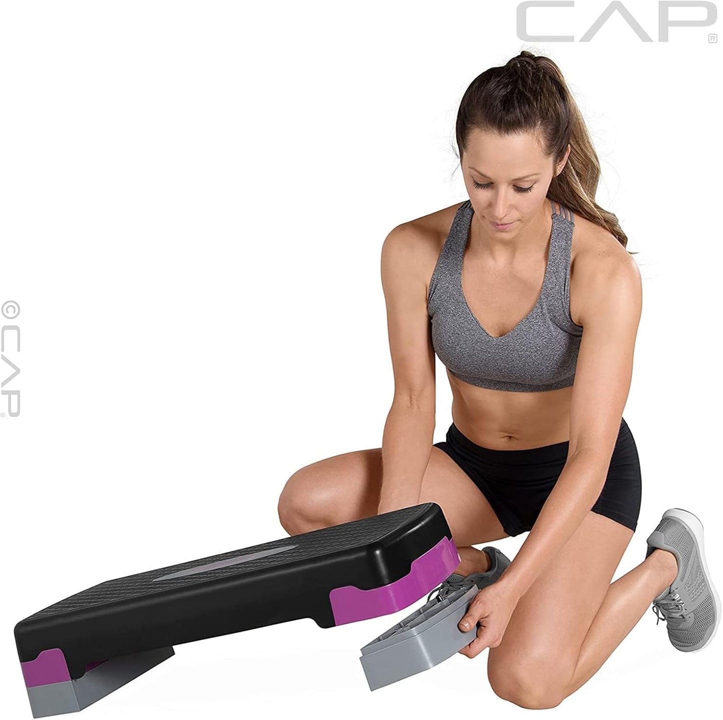 Compact Aerobic Step Platform - Tone Fitness Exercise Step for Home Workouts | Durable, Non-Slip Design