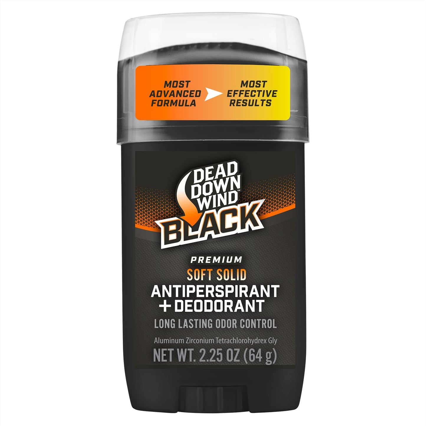 Dead Down Wind BLACK Premium Soft Solid Antiperspirant Deodorant, 2.25 oz