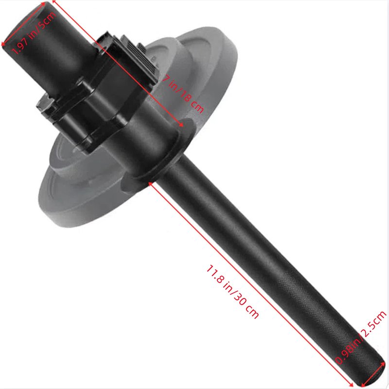 Wrist Bar for 2 Inch Olympic Plates Hand Developer Adjustable Wrist Curl Rotation Exerciser Arm Forearm Strengthener Trainer Fitness Equipment for Home Gym