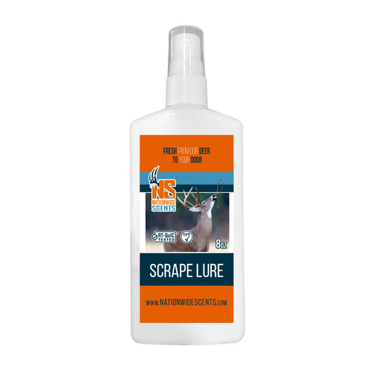 Nationwide Scents Scrape Lure for Hunting | 8 oz | 1 Bottle | Buck Attractants for Whitetail Deer | Deer Pee Scents & Attractants