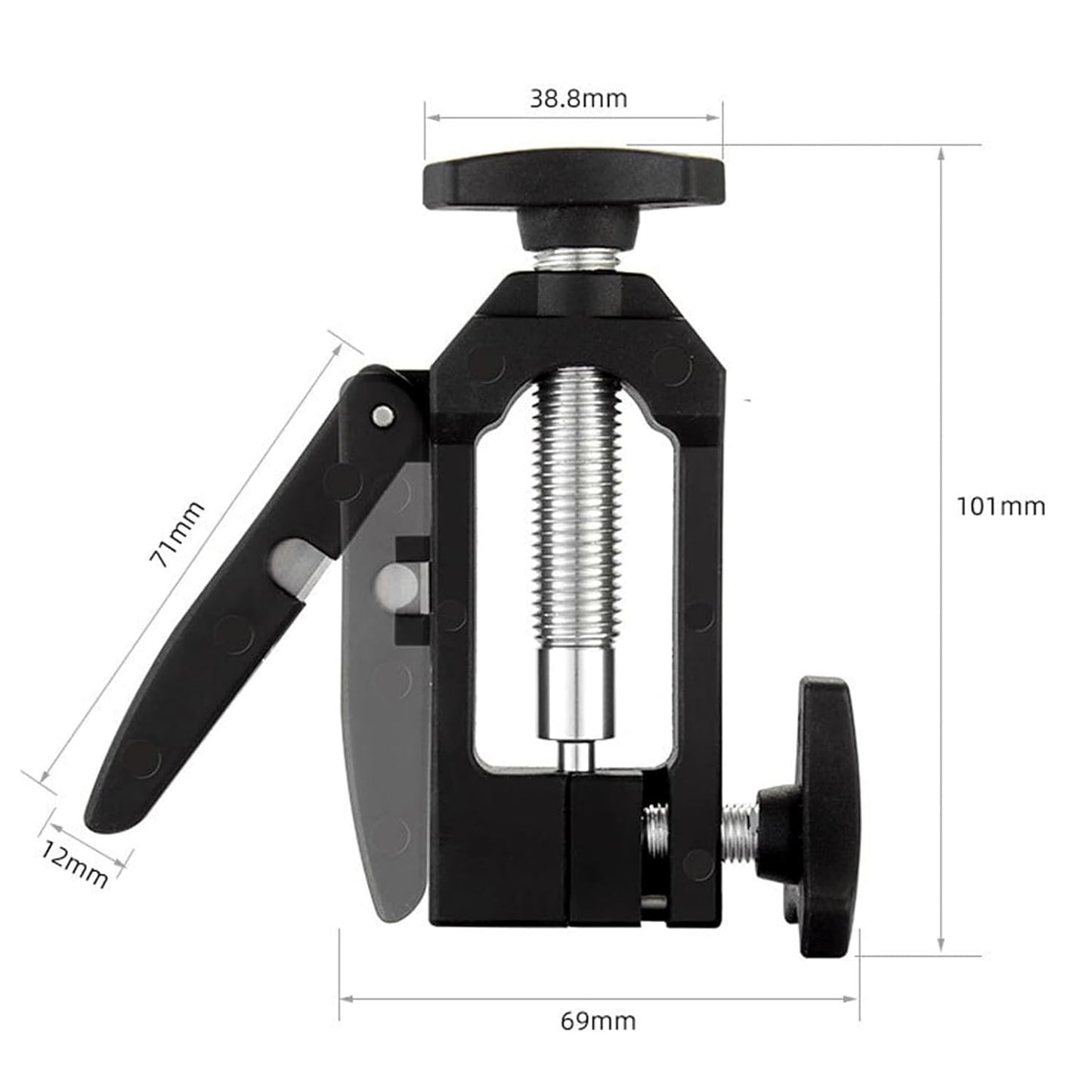 2 in 1 Lightweight Aluminum Alloy Hydraulic Hose Cutter & Needle Driver Insertion Tool for Bicycle Brake Repair, MTB Road Bike Oil Line Cutting and Fitting Installation