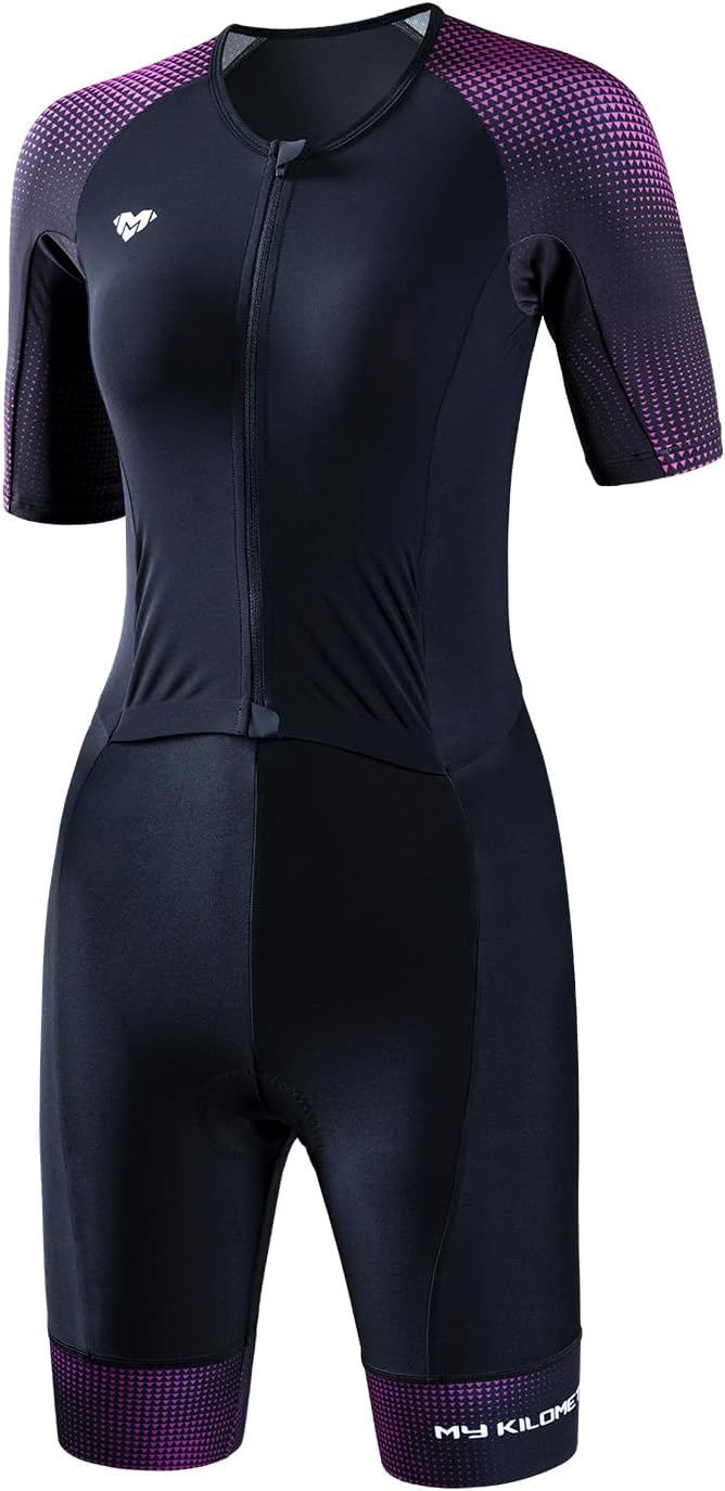 Women's Triathlon Suit - Quick-Drying One-Piece with Front Zip & UPF 50+ Protection | Comfortable Fit