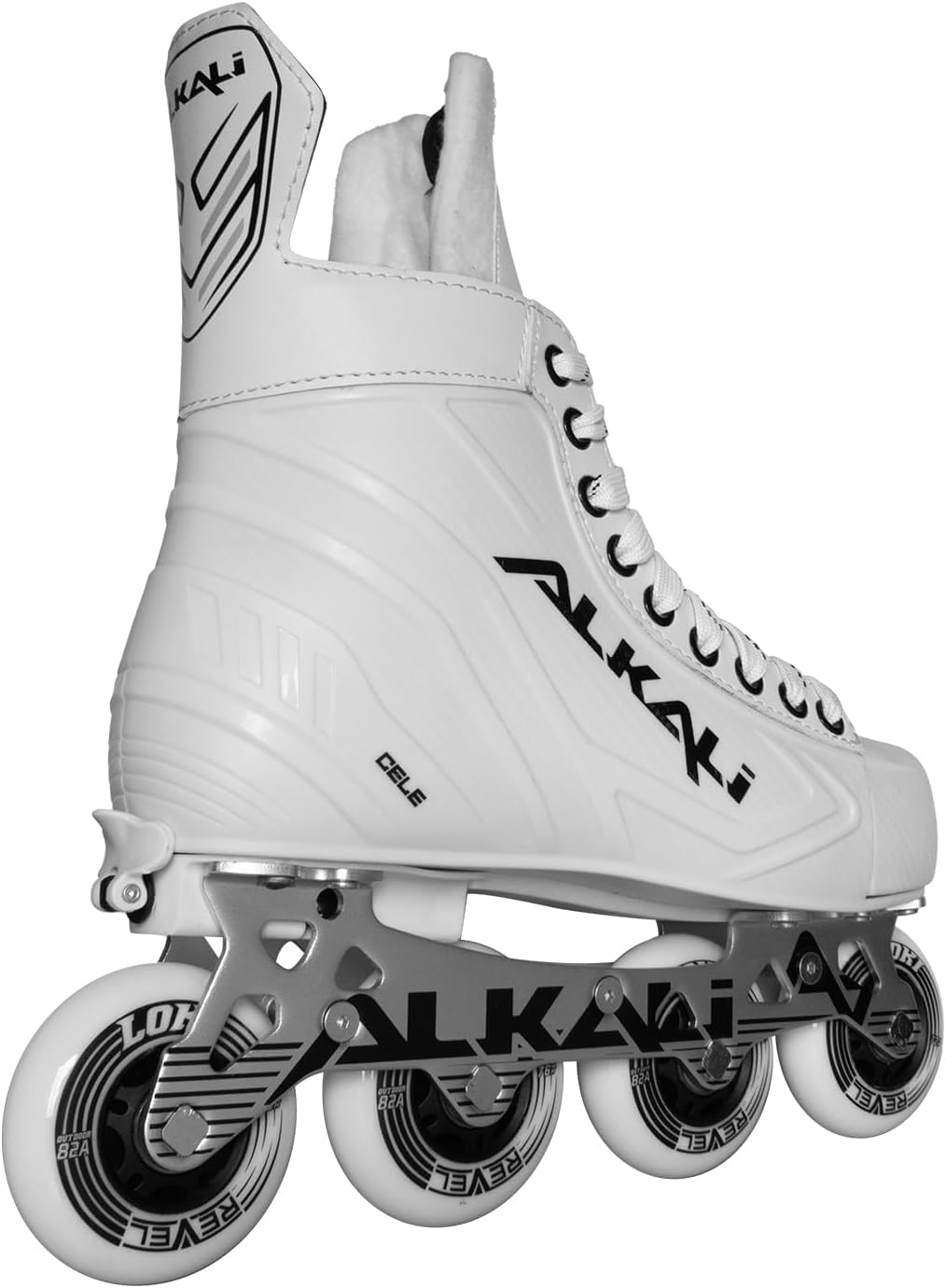 Alkali Cele Adjustable Senior Junior Youth Roller Inline Hockey Skates, New for 2023 (JR Skate 2-5 (Shoe Size 3.5-6.5))