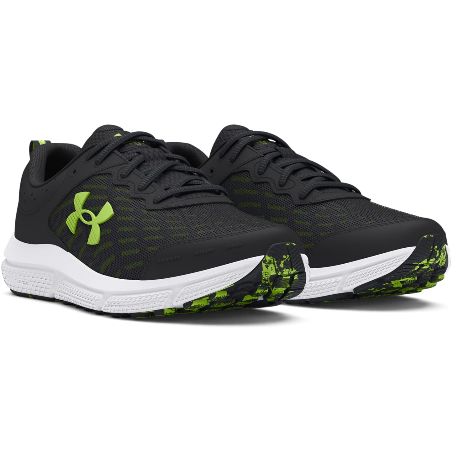 Under Armour Mens Charged Assert 10 Anthracite/Anthracite/Morph Green 12.5 Medium