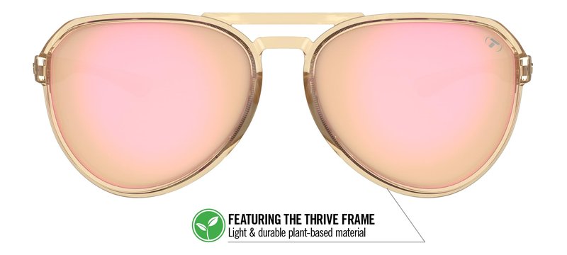Tifosi Optics Selca Sunglasses (Crystal Brown (Pink Mirror))
